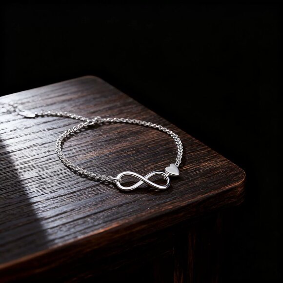 Silver Infinity Bracelet - Picture 3 of 3